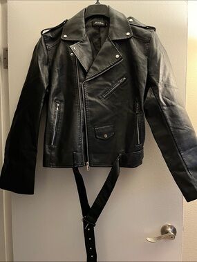 WOMENS faux LEATHER JACKET